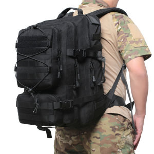 กระเป๋าเป้สะพายหลังทหารแบบยูนิเซ็กซ์ ความจุขนาดใหญ่ ป้องกันน้ำได้ กระเป๋าเป้สะพายหลังแบบมีโครงสร้างโมดูลัสสำหรับการเดินทางกลางแจ้งและลำลอง