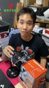 Đèn bàn E27 Nanoco NDKC02W/ NDKC02B Chất liệu nhựa ABS cao cấp Dễ dàng điều chỉnh góc chiếu - BST