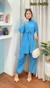 Setelan Tunik Anggita: Baju Kondangan Kekinian