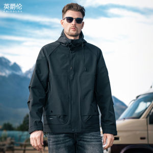 Enjeolon | Mens Techwear Windproof Outdoor Hooded Jacket