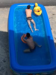 Bể bơi phao chữ nhật，Hồ Bơi Gia Đình Phao Bể Bơi - Bể Bơi Hình Chữ Nhật 3 Tầng Dày Dặn Chống Trượt Nhiều Kích Thước 1m2 1m3 1m5 1m82m6
