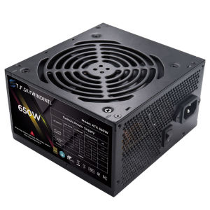 T.F.SKYWINDINTL(TFSKYWINDINTL) | T.F.SKYWINDINTL 650watt power supply PC PSU Power Supply Unit Black Gaming Quiet 120mm Fan 110V 220V ATX Desktop Computer Power