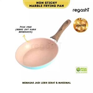 Panci Mini Anti Lengket Non Sticky Mini Marble Frying Pan | Panci Teflon Alat Penggorengan korea Jepang Lucu Premium