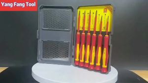 6 In1 Precision Screwdriver Bit 1000V Insulated Phillips Slotted Screw Driver Magnetic Multifunctional Electrician Repair Tool