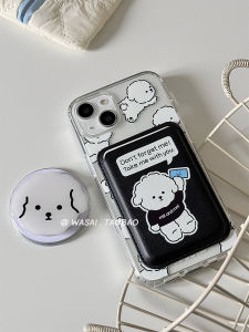 เคสโทรศัพท์แบบแม่เหล็กอะคริลิกใส ดีไซน์น่ารักสุดเก๋สำหรับ iPhone 15 pro Max 14 13 12 เคสโทรศัพท์แบบหนังสุดเก๋จาก WASAI