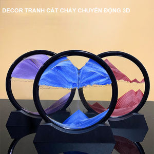 Tranh Cát Chuyển Động 3D Trang Trí Hình Tròn & Hình Chữ Nhật -DECOR TRANG TRÍ NHÀ CỬA PHÒNG KHÁCH BÀN LÀM VIỆC