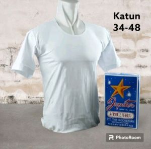kaos blong dan singlet jupiter 34-48 grosir 3pcs
