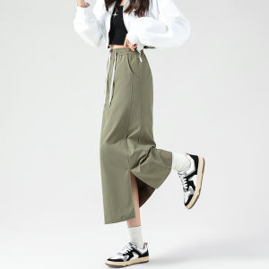 กระโปรงทรงเอเอวสูงสไตล์ย้อนยุคสำหรับผู้หญิง ฤดูใบไม้ผลิและฤดูร้อน 2025 กระโปรงทรงเอทรงสั้นทรงเอสไตล์อเมริกันย้อนยุค