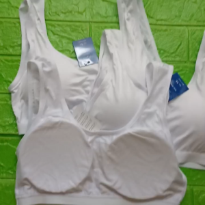 3 Áo lót bra ba Lỗ Cotton Có Mút Từ 30kg Đến 73kg A3LM Học sinh người lớn đều được MarketOnline68