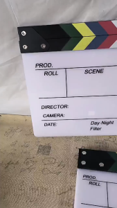 【IN STOCK】ph Acrylic Film Clapperboard Plastic Movie Clapper Cutting Action Scene Caliper Board