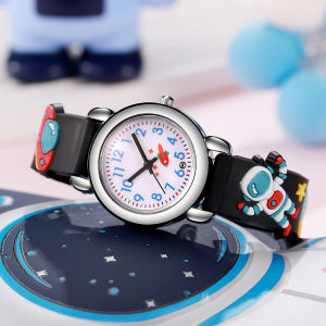 1/2pcs Cartoon 3D Kids Watches Astronaut Pattern Quartz Wristwatch Sports Electronic Watch for Boys Girls Gift Student Gifts