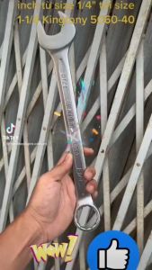 Cờ Lê Vòng miệng hệ inch (hệ Mỹ) 1/4 tới 1-1/4 inch Kingtony 5060-40