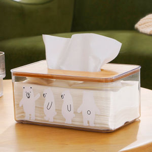 Minimalist Creative Tissue Box For Home Living Room Bedroom Paper Extraction Box Facial Tissue Napkin Storage Box Ins Transparent Net Red