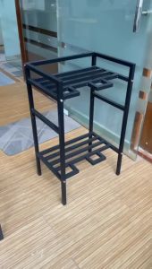 2/3 Layer Thickened Metal Rack for Water Dispenser Water Gallon Rack Heavy Duty Water Organizer Rack Shelf High Load-bearing