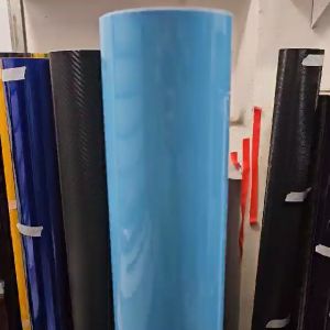 GLOSSY SKY BLUE VINYL WRAP STICKER FOR CAR / Motorcycle