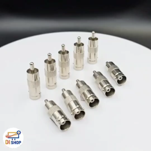 10pcs BNC Female AV Plug to RCA Male Jack Adapter coax Coupler Practical