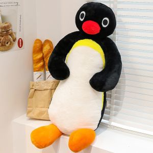 Takara Tomy | Cute Penguin Plush Doll Long Body Pillow Soft Stuffed Doll Bedroom Sofa Bedside Decor Sleeping Leg Holding Back Cushion Gifts
