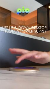 piostyle Hidden Lifting Power Socket for Desktop Pop Up Socket Desktop Socket Table Kitchen Meeting Room Office Socket