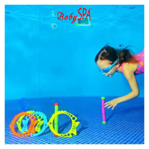 ♥♥♥ 𝐒𝐆 𝐒𝐞𝐥𝐥𝐞𝐫 BabySPA 4pc/pack-Water Play Underwater Swim Throw Rings Diving Toys