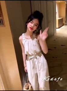 (KIDSFO-92) Setelan Set Anak Tanggung Perempuan Sleeveless Top + Pant Wide Leg