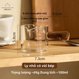 MODERN SWEETHOME | Cốc Đo Kính Dành cho Pha Cà Phê Espresso