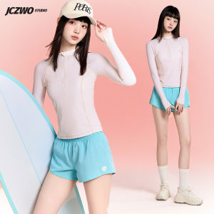 SAILBEE Women's UV Sun Protection Long Sleeve Rash Guard Wetsuit Swimsuit Top N231