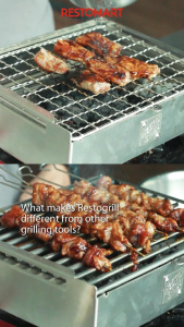 Alat Pemanggang / Panggangan BBQ / Rcgf 5.3 25 Resto Grill Charcoal Family Complete RESTOGRILL Stainless (1391910)(F4)