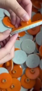 1/2pcs 80/100mm 3/4 Inch Polishing Pad Wet Dry Buff Disc Abrasive For Sanding Marble Granite Concrete Grinding Countertop Stone