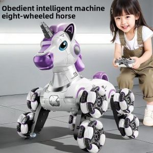 2026 New AI Remote Control Horse - Intelligent Stunt Toy for Boys Cool Birthday Gift RC Animal Toy with Smart Functions