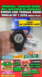 CASIO ORIGINAL - CASIO AE-1500WHX-1AVDF - MEN LA - Resin - Jam dunia JD18ST # Jam Tangan Pria Jam Pria Jam Tangan Anti Air + CASIO AE 1500WHX 1A AE-1500WHX 1500 WHX AE1500 AE-1500 AE1500WHX AE-1500 $ RS