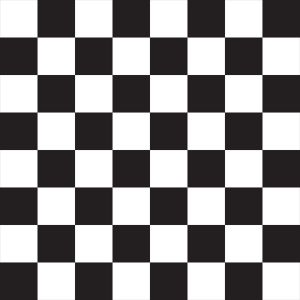 สีดำ และ สีขาว Checkered Pvc ประตูห้องครัว < Ne1> พรมล้างทําความสะอาดได้บ้านเท้าปรับแต่งขนาด Minimalist สไตล์โมเดิร์น