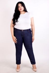 Celana Jeans Jumbo Wanita JSK 9101 Skinny Stretch Bb Hingga 120kg Melar Karet Dongker
