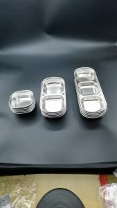 5PCS/SET Tempat Saus Saos Sambal Kecap / Wadah Saus Sambal Kecap Kecil Stenlis/Kitchen Plate Sauce Dish Piring Sambal Stainless