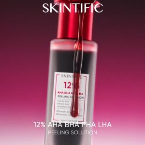 SKINTIFIC 12% Acid Peeling Solution Serum 30ml/SKINTIFIC 5X Ceramide Barrier Moisturizer Gel 30g 100%ORI