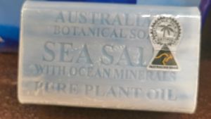 Australian Botanical Sea Salt With Ocean Minerals Dreamy Look  Boost Up Relax Mood During Shower Natural Bar Soap Made In Australia Detox and Cleansing Effect