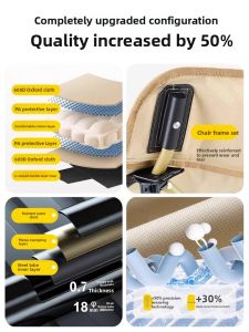 Outdoor Portable Adjustable Folding Chair Moon Chair Beach Camping Picnic Chair Stool Luxury Three-Position Backrest Chair