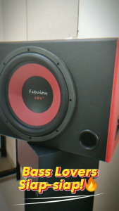 Paket Combo Subwoofer ADX Fabulous 12 inch Double Coil RED +Terminal Kotak + Corong Angin + Tutup 12