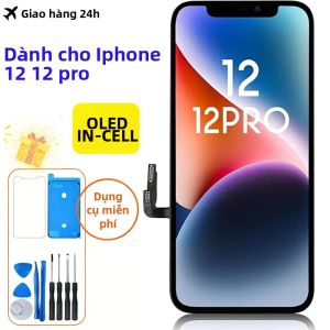 Màn Hình OLED 6.1 Inch Cho iPhone 12/12 Pro FHD Thay Thế Màn Hình Cảm Ứng Với Bộ Sửa Chữa Lắp Ráp Số Hóa Cảm Ứng 3D Màn Hình Điện Dung