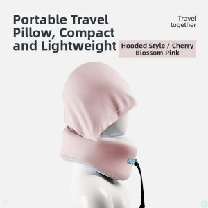 OSEAGLE | Neck Support Portable U-Shaped Pillow with Hood Eye Protection
