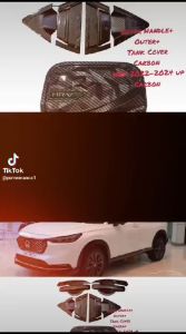 Paket Cover Handle Outer Handle & Tank Cover Honda HRV 2022-2025 Hitam Doff & Carbon