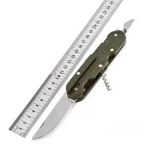 Detachable Camping Cutlery Set Portable Five-in-One Stainless Steel Travel Cutlery Multifunctional Folding Outdoor Cutlery
