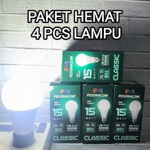 Lampu bohlam LED hemat energy hemat listrik harga paket isi 4pcs 4 buah bohlam ekonomis super terang bergaransi 5W 9W 12 WATT CAHAYA PUTIH