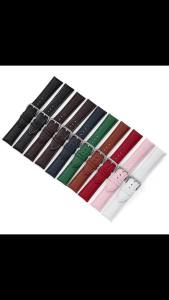 Litchi Pattern Soft Leather Watch Band Bracelet 12mm 14mm 16mm 18mm 19mm 20mm 21mm 22mm 24mm Replacement Wrist Straps Watchbands