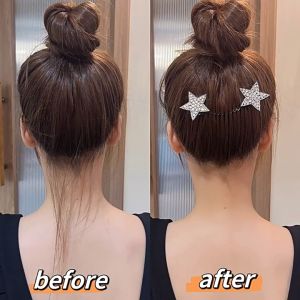 Romantic Korean Hairpin with Diamond Stars and Broken Hairpins Beautiful and Charming Womens Hair Accessories