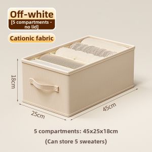 Clothing Organizer Box Divided Hand-held