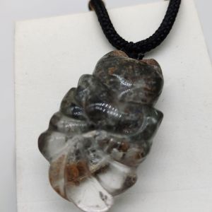 天然幽灵狐仙吊坠附吊坠绳 26x43mm Natural Phantom Fairy Fox Pendent with Pendent Rope