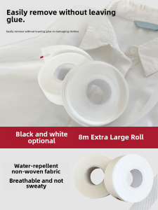 Disposable Neckline Stickers for Shirts and Jackets Breathable Sweat Absorbent Casual Style Pure Color Pattern