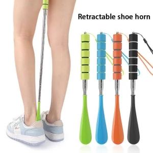 Dụng Cụ Xỏ Giày Kim Loại Dài Có Thể Kéo Dài 30cm-71cm Dành Cho Phụ Nữ Mang Thai Người Già - Phụ Kiện Giày Dép Gia Dụng