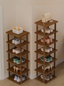 KUCA Kệ để giày hộ gia đình nhỏ nhiều tầng tủ giày góc đơn giản và chắc chắn Kệ giày Gỗ 2-9 tầng