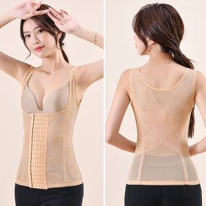 Reinforced Body Shaping Tops Thin Genuine Goods Waist Slimming and Belly Contracting Cinched Waist Waistcoat Female Six Breasted Postpartum Body Shaping Separates Upper Body